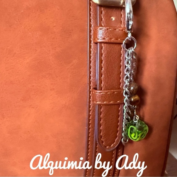 Alquimia Accessories - Alquimia Silver and tiger eye Key Holder bag charms